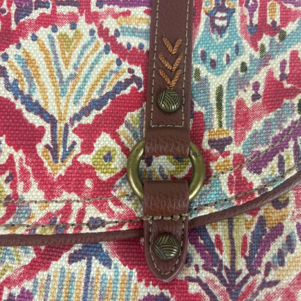 Sakroots Convertible Backpack Shoulder Bag-Mult Colored Boho Pattern Canvas